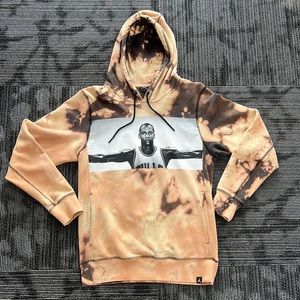 Custom Air Jordan Flight Legend Hoodie (Bleach/Tie-Dye) One of a Kind
